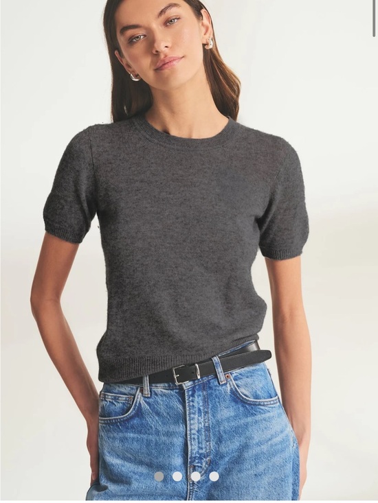 Queenie Cashmere - Silk Grey Sweater Woman’s Xl